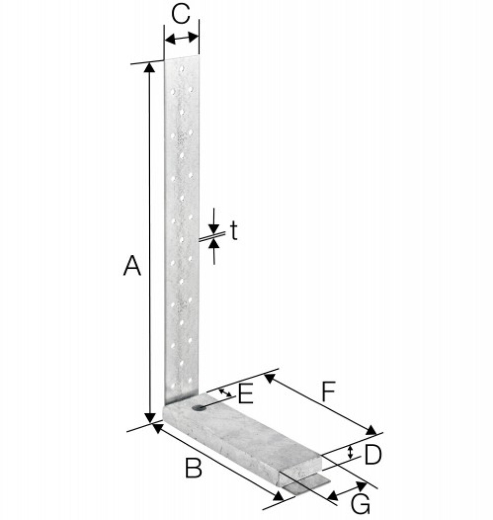 Zuganker  420 - M 20 mit Unterlegscheibe HD420M20G-B